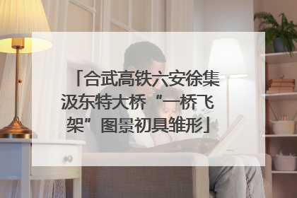 合武高铁六安徐集汲东特大桥“一桥飞架”图景初具雏形
